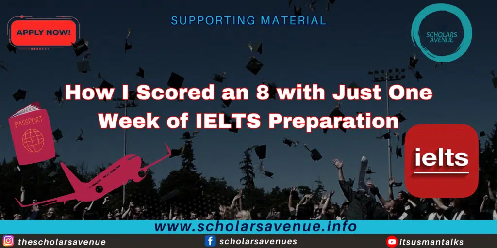 Prepare IELTS in 1 week