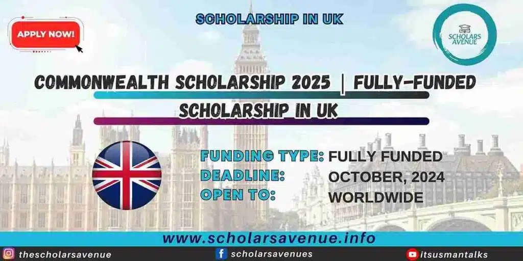 Commonwealth Scholarship 2025