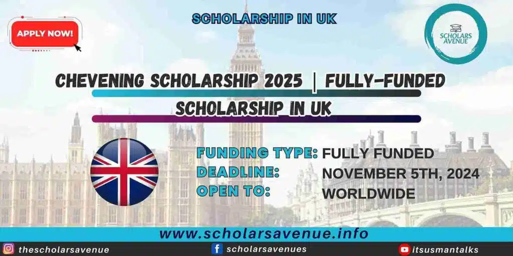 Chevening Scholarship 2025 Scholars Avenue