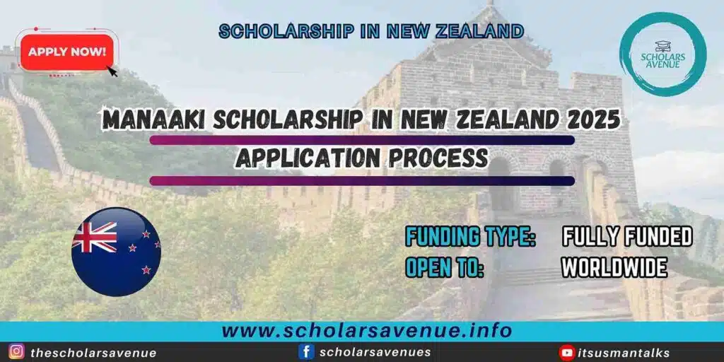 Manaaki Scholarship in New Zealand