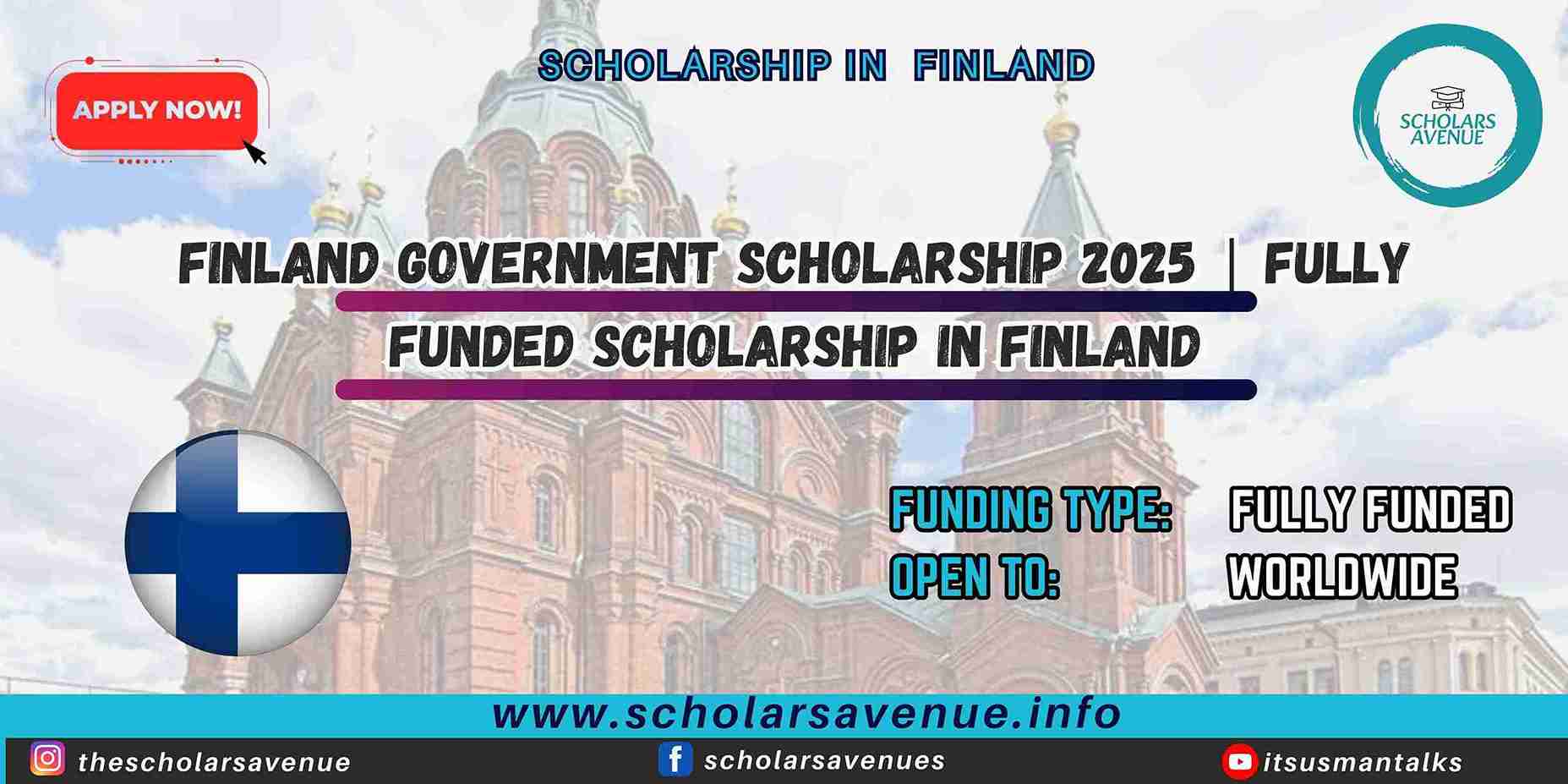 Finland Government Scholarship 2025 (Application Process)