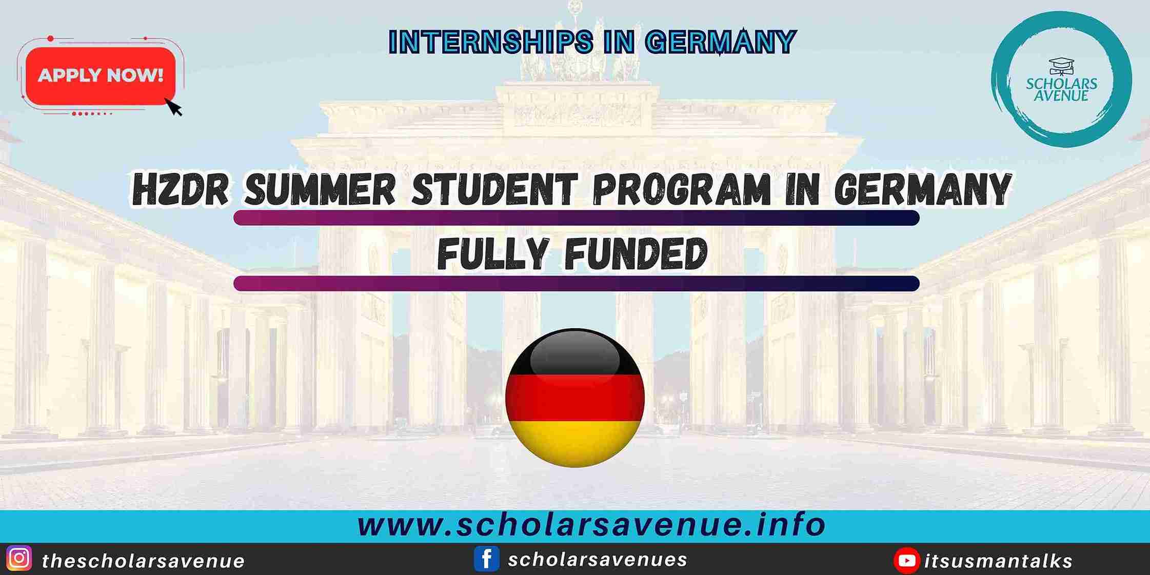 HZDR Summer Student Program in Germany