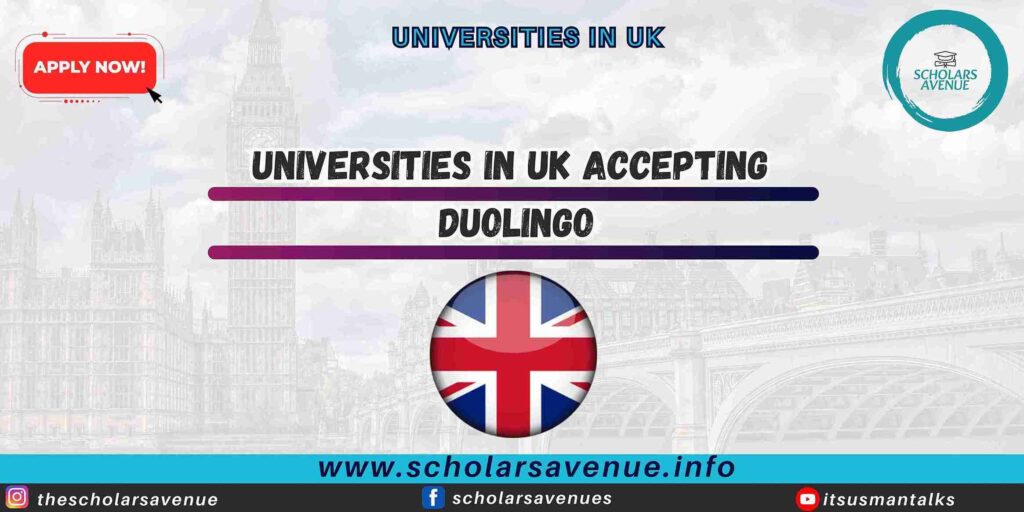 Universities in UK Accepting Duolingo