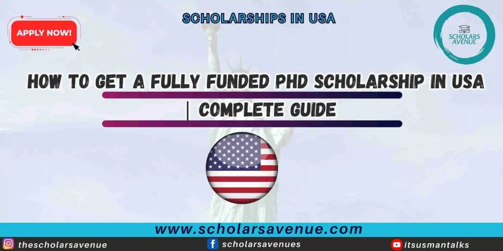 Fully Funded PhD scholarship in USA