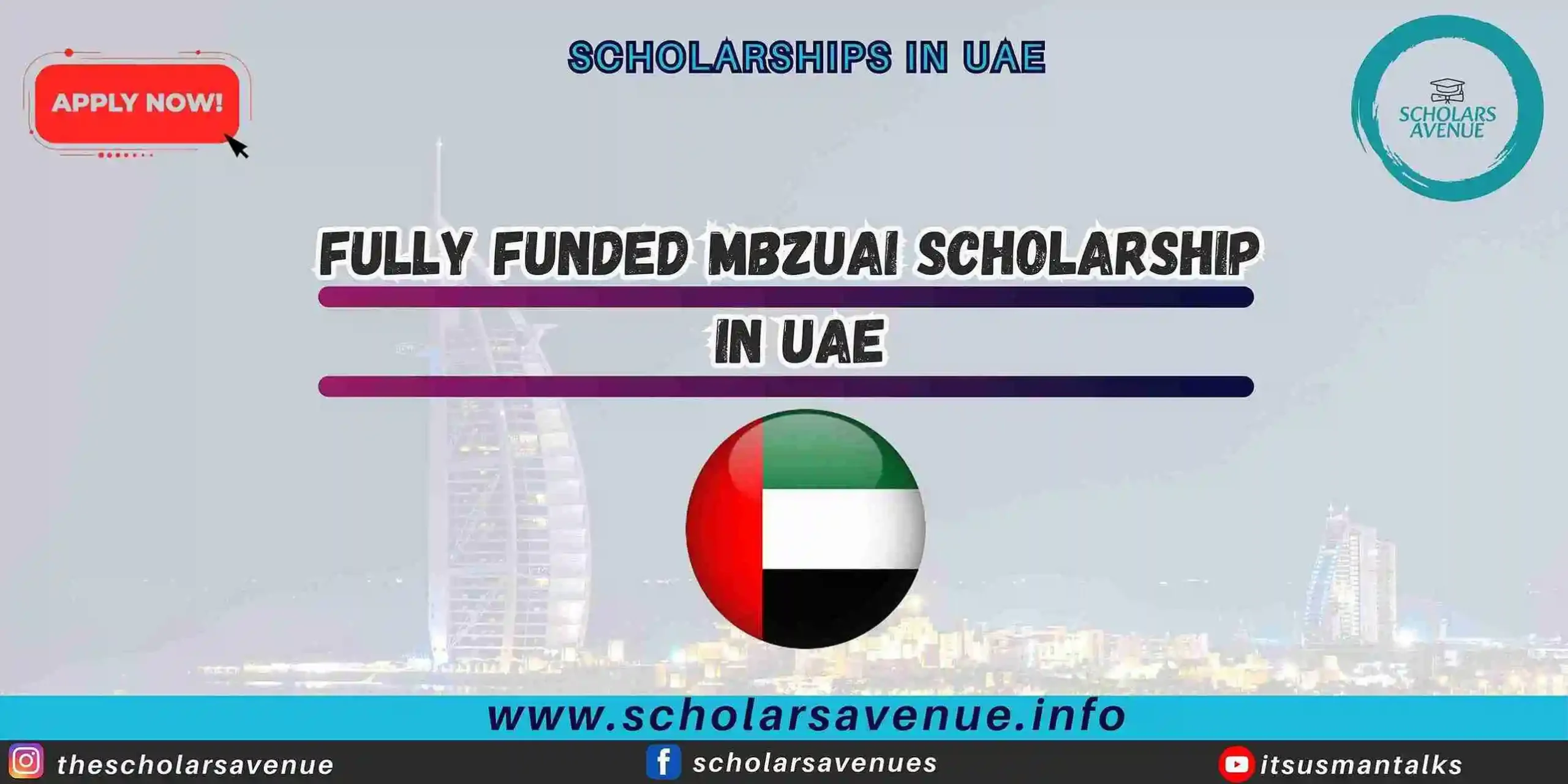 Fully Funded MBZUAI Scholarship in UAE 2026
