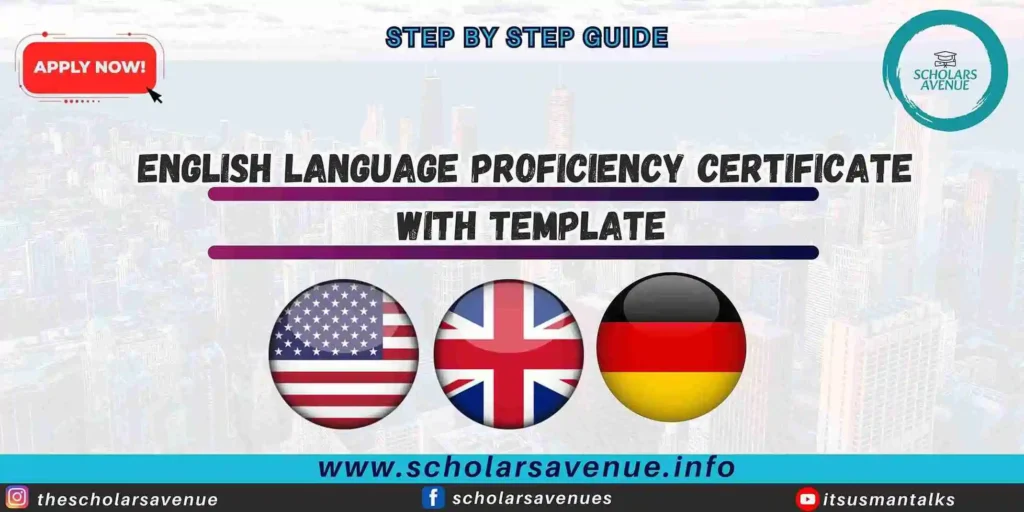 English Proficiency Certificate