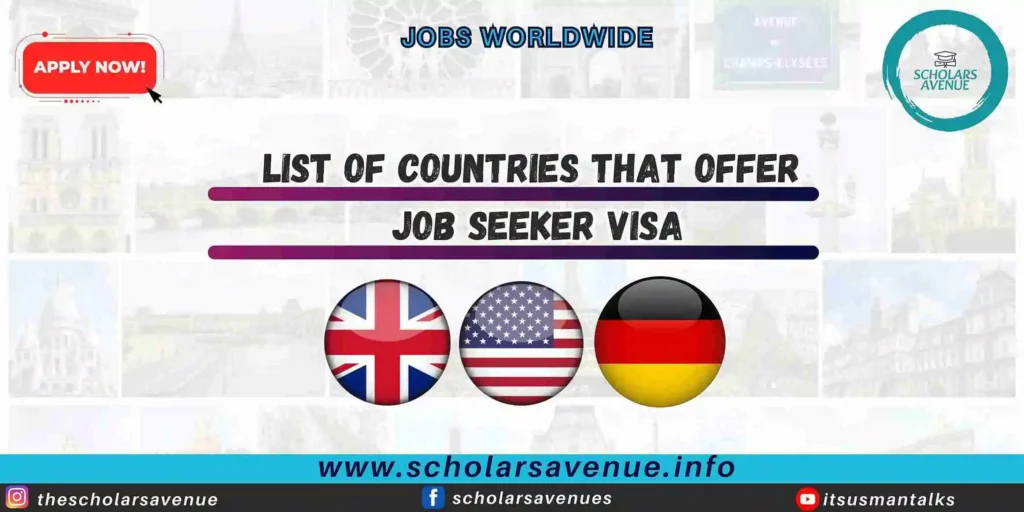 job seeker visa countries