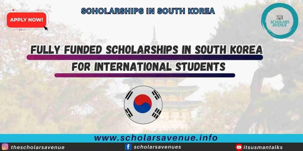 scholarships in South Korea