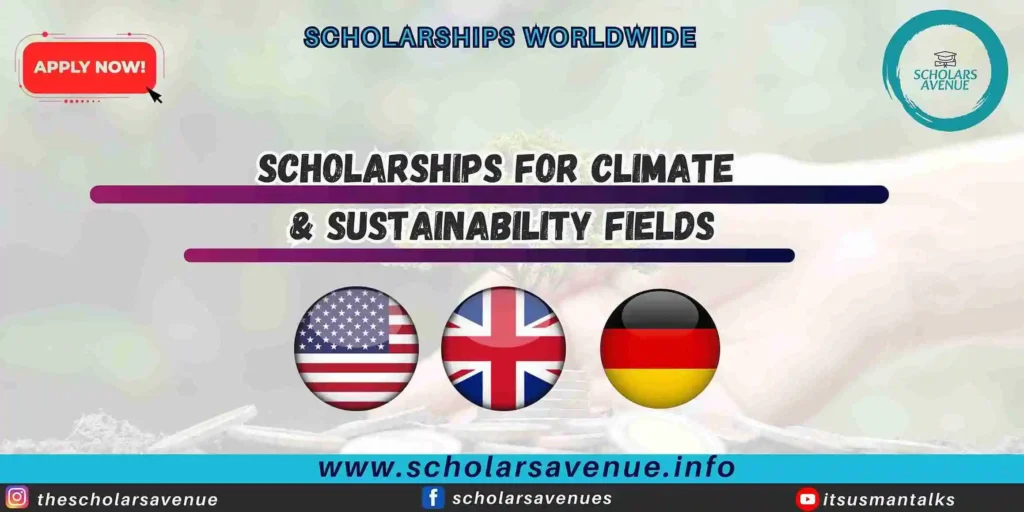 Scholarships for Climate and Sustainability