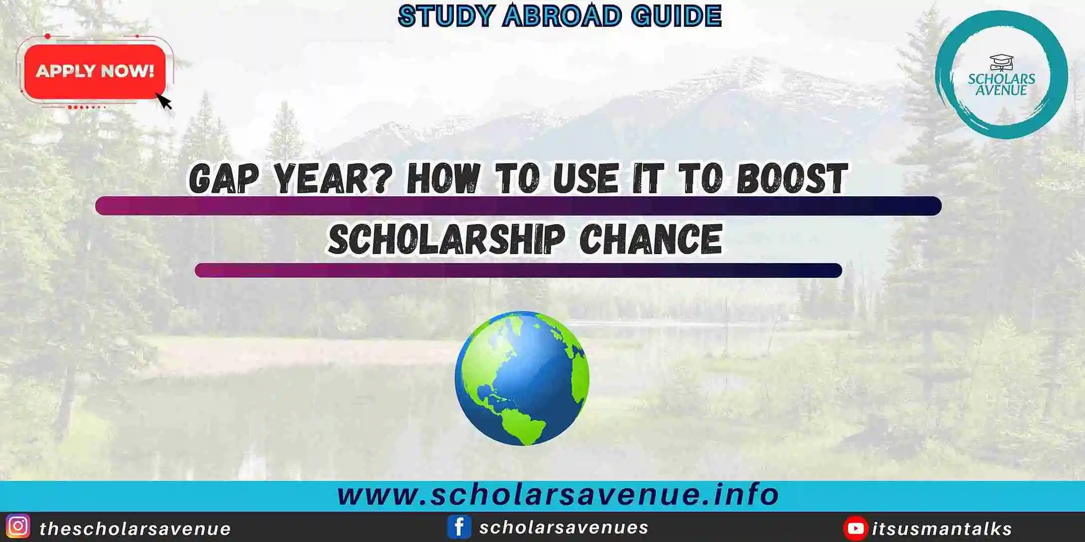 scholarships with gap year
