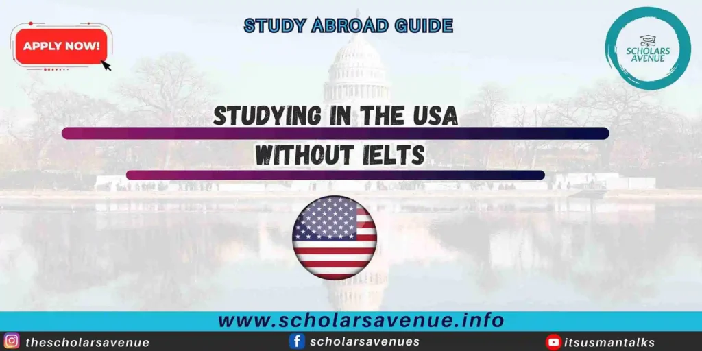 study in USA without IELTS,