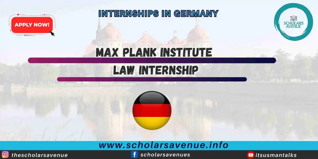 Max Planck Institute Law Internship