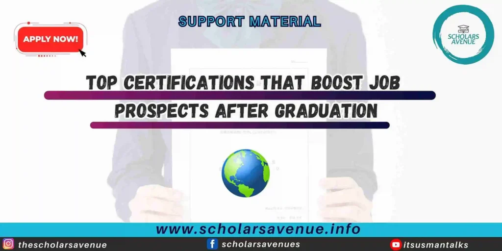Certifications after graduation