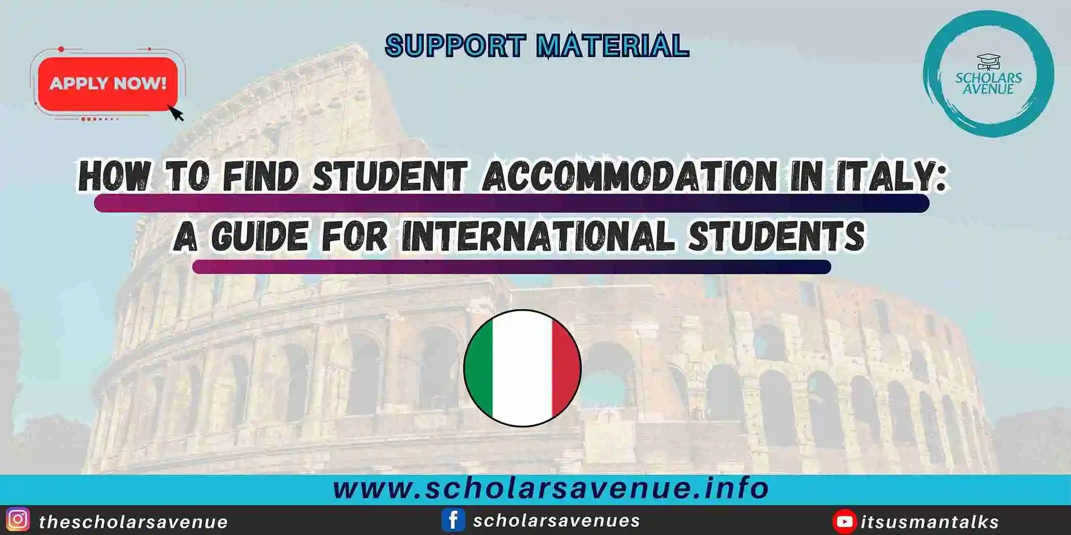 student accommodation in Italy