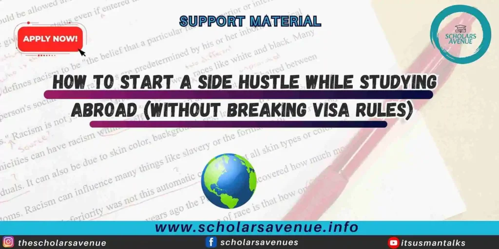 Side Hustle While Studying Abroad