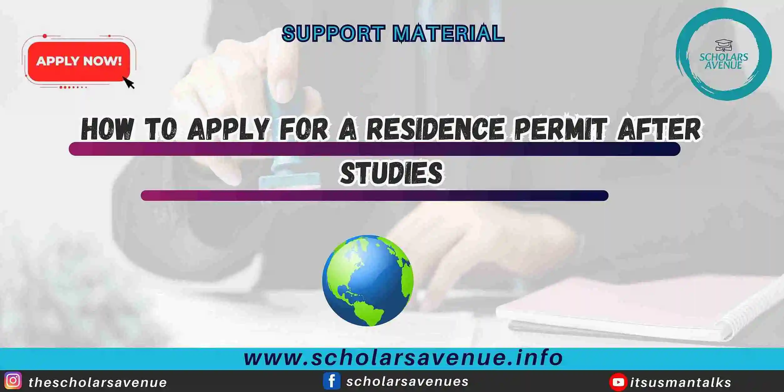 residence permit after studies