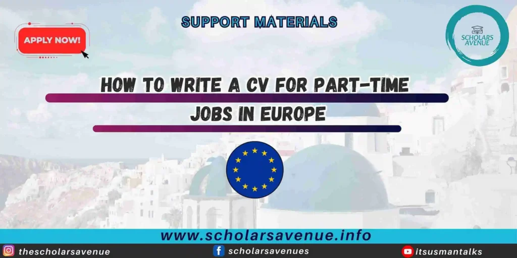 CV for part-time jobs
