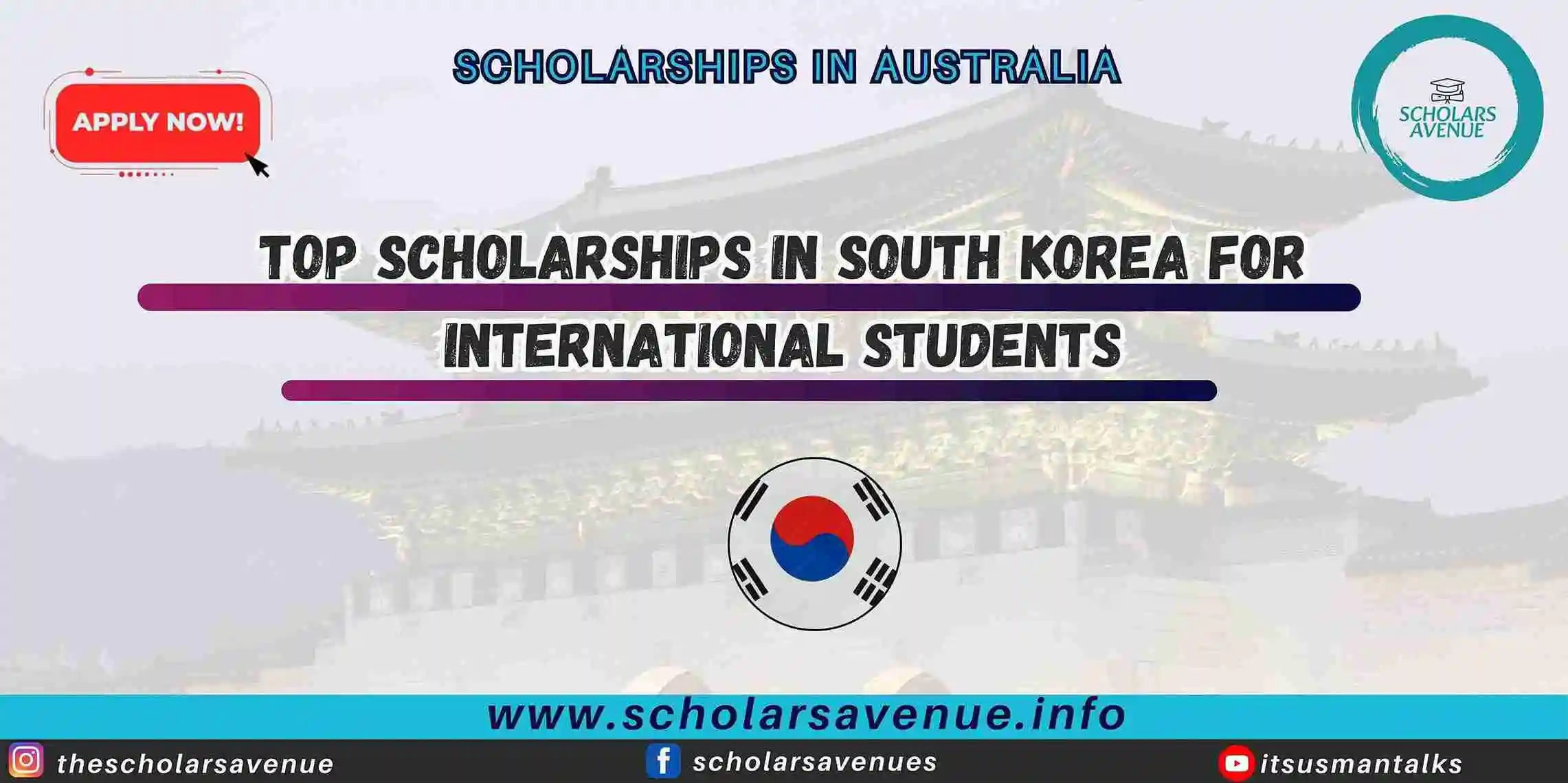 top scholarships in South Korea