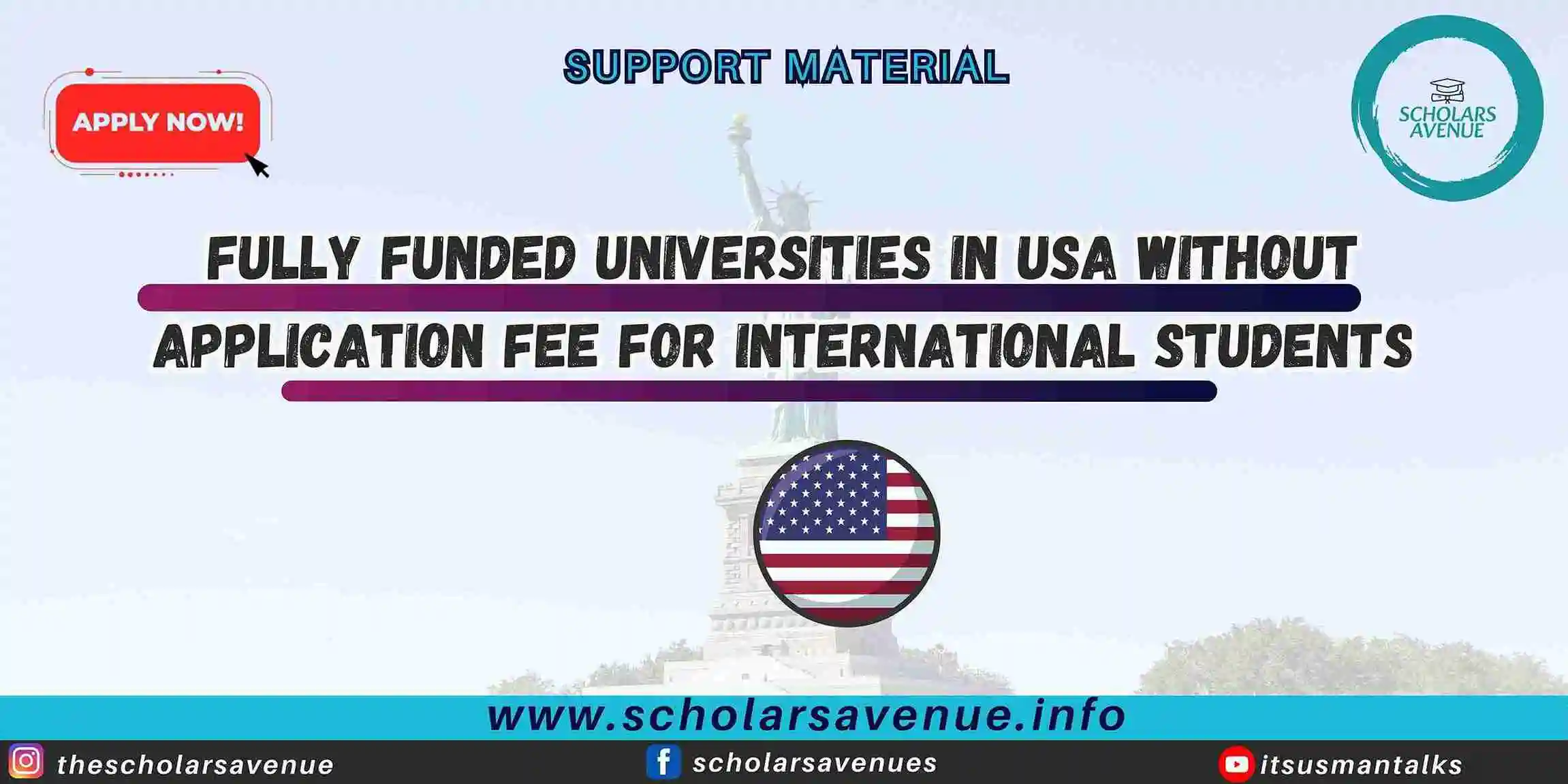 universities in USA without application fee