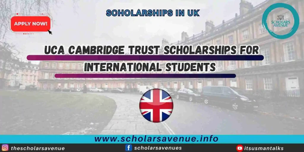 UCA Cambridge Trust Scholarships
