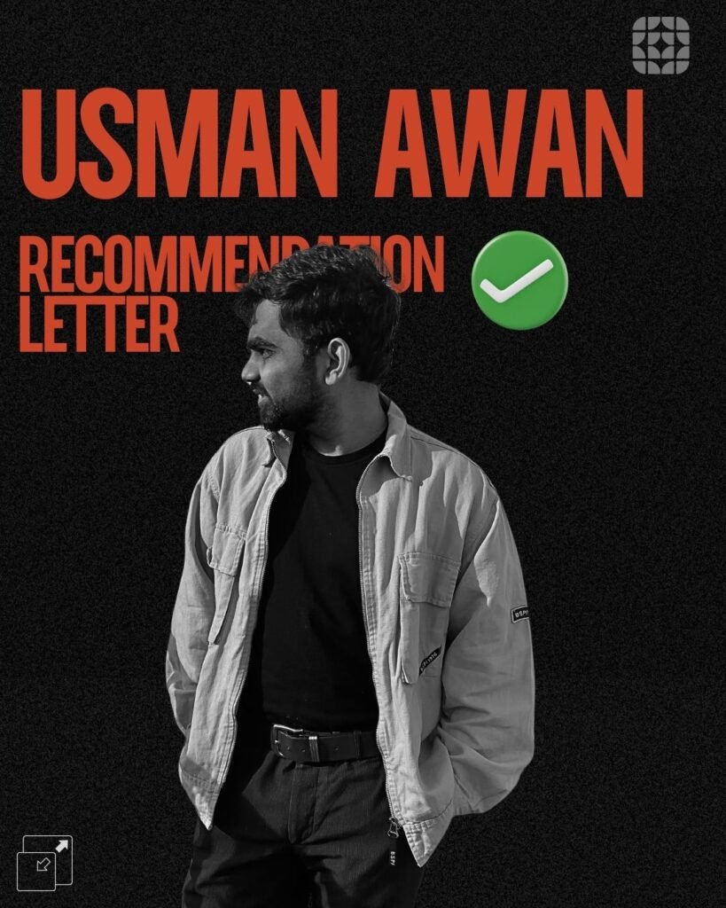 Recommendation Letters of Usman Awan