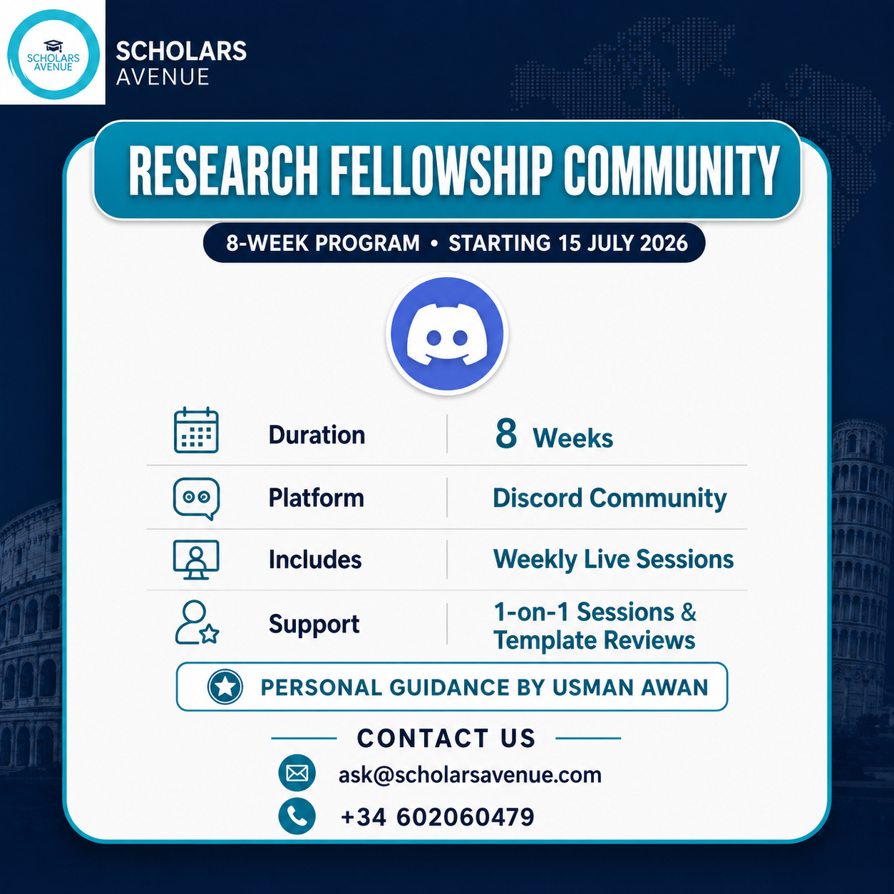 RESEARCH FELLOWSHIP COMMUNITY PROGRAM
