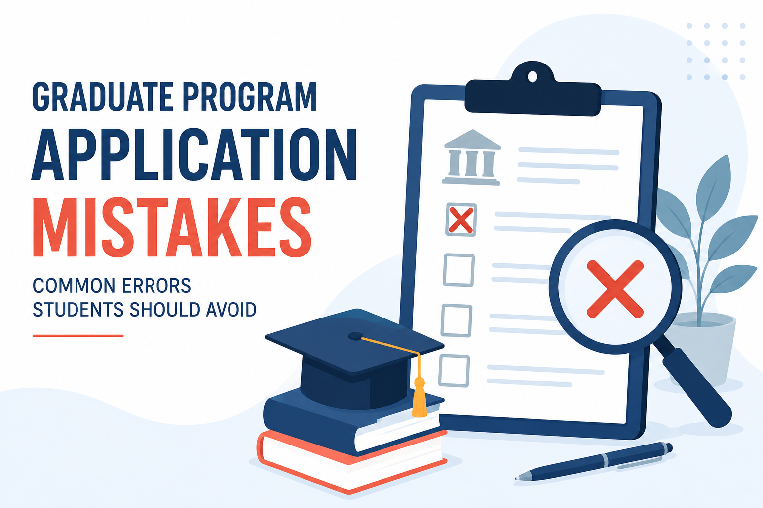 graduate program application mistakes